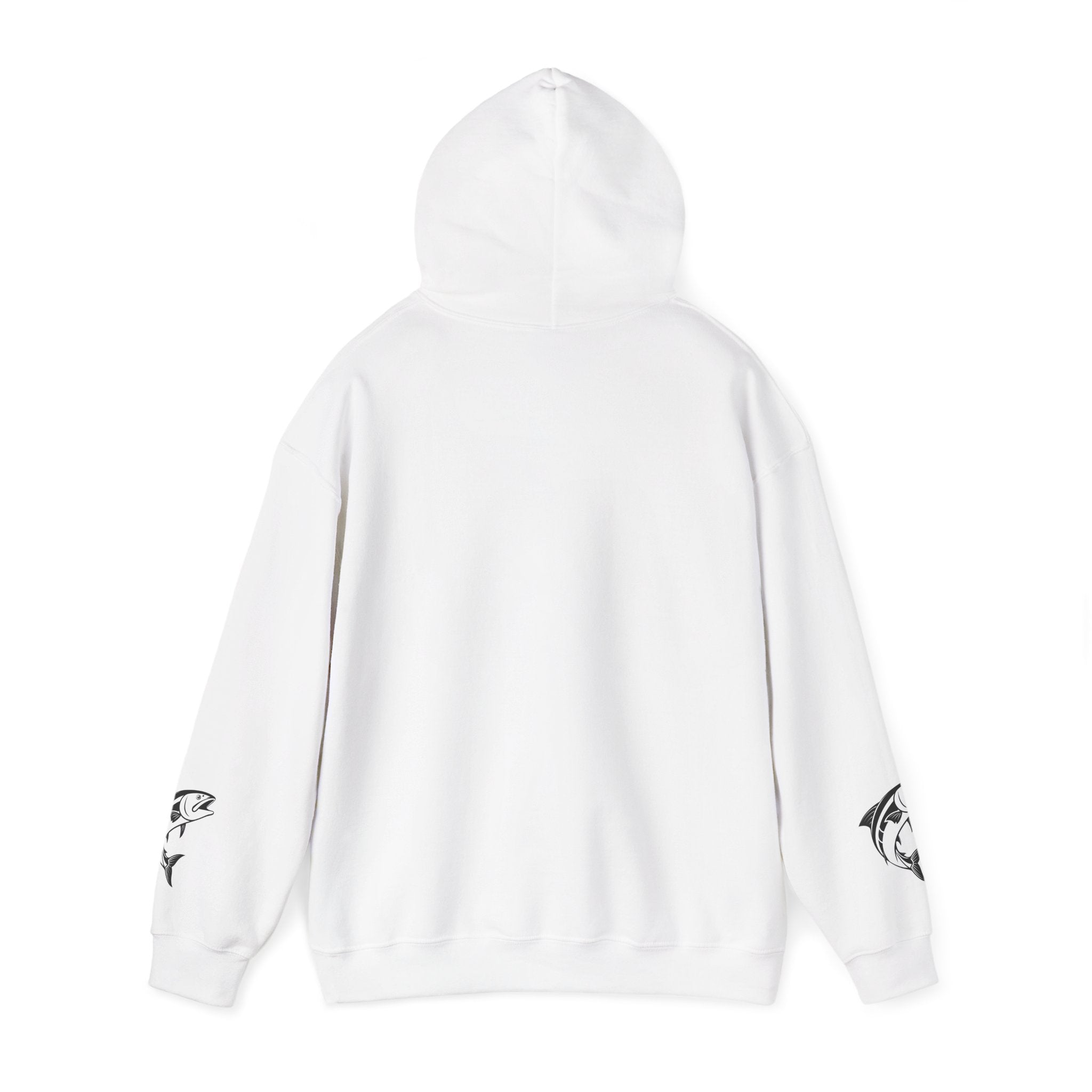 Ocean Mermaid Salmon  Hoodie — Mythical Wave Graphic Sweatshirt