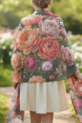 Floral Poly Scarf - Elegant Garden Prints for Spring Fashion