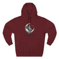 Moon Mermaid Hoodie — Vintage Crescent Moon Mermaid Graphic Fleece Hoodie