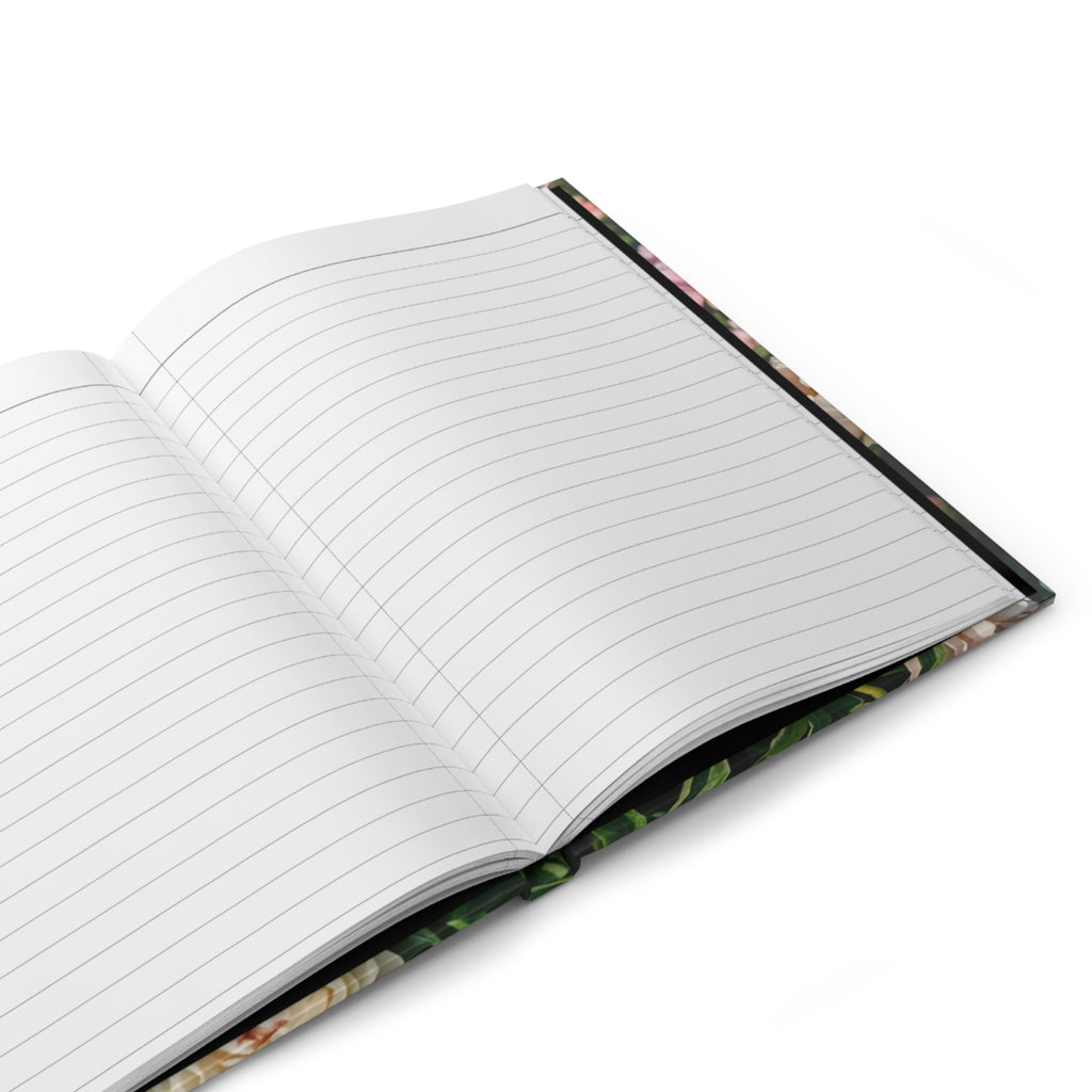 Hardcover Journal — Floral Peonies "I Don't Need To Write That Down" Notebook for Busy Minds