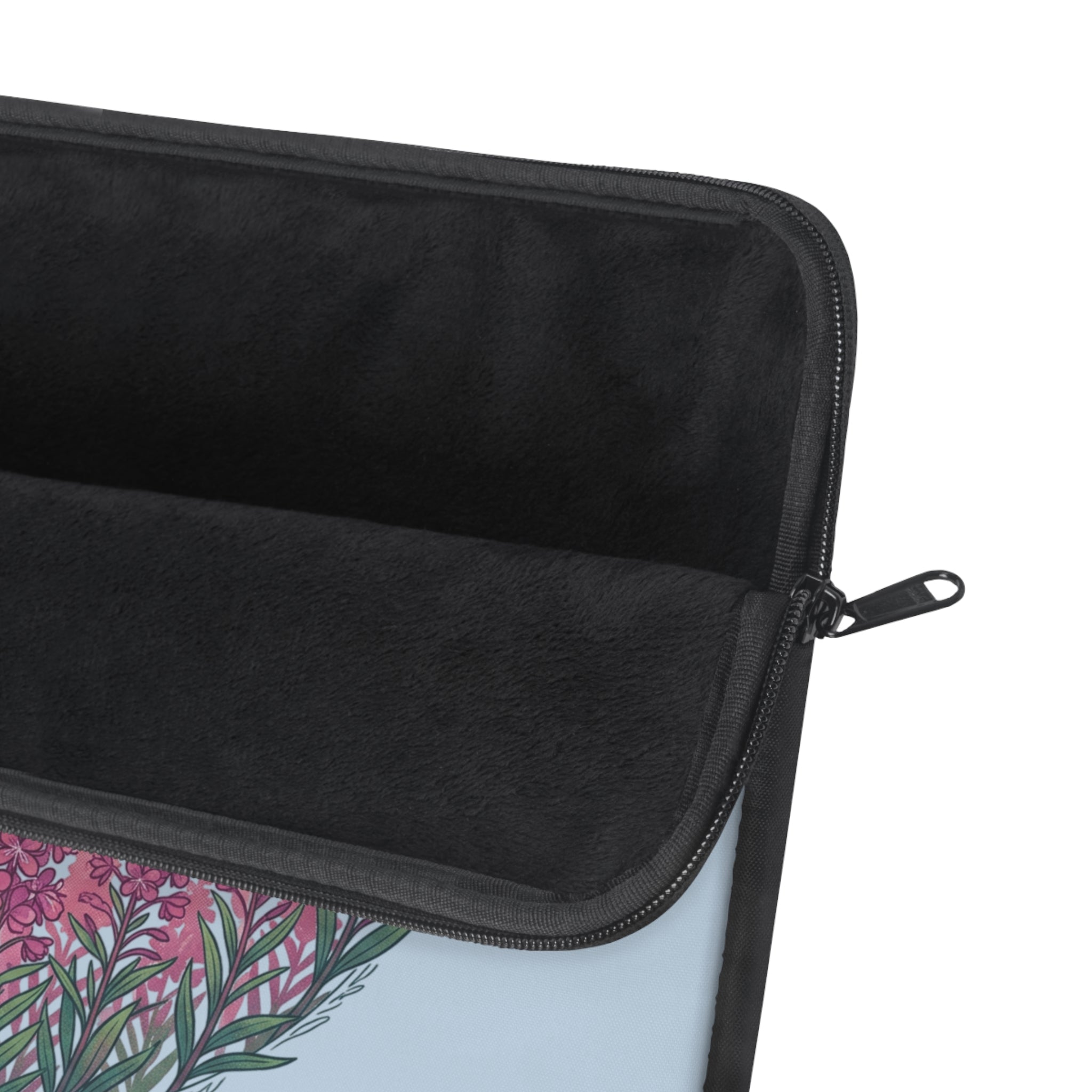 Dragonfly Floral Laptop Sleeve — Botanical Dragonfly Design