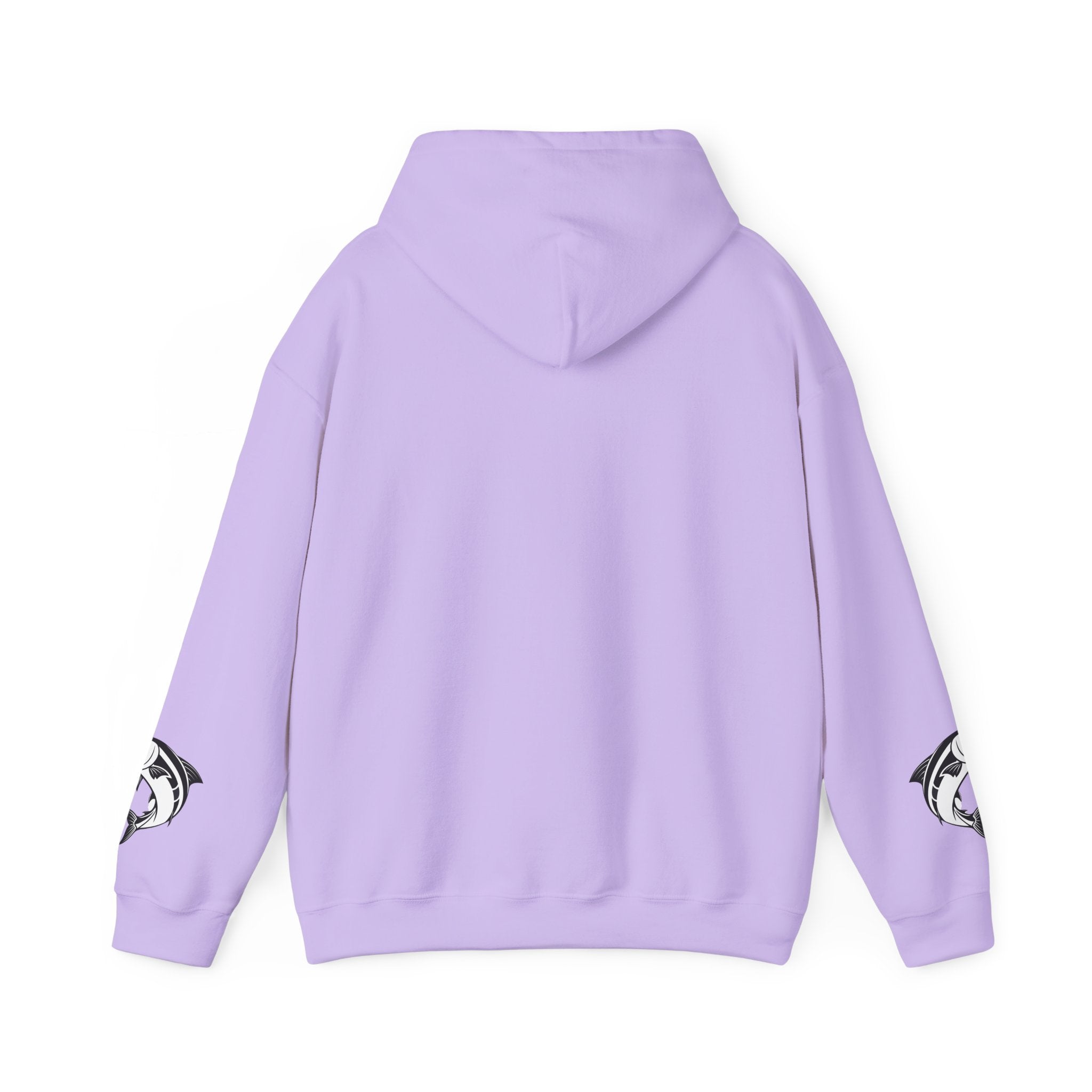 Ocean Mermaid Salmon  Hoodie — Mythical Wave Graphic Sweatshirt