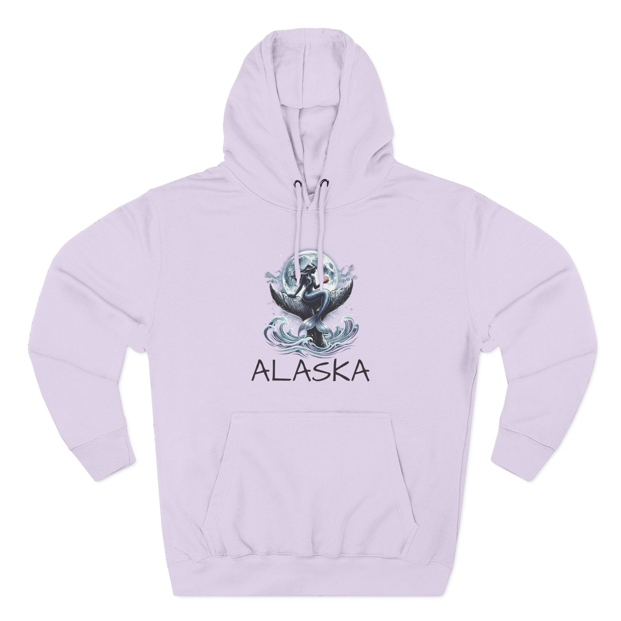 Whale Mermaid Hoodie — Mermaid and Whale Graphic Fleece Hoodie