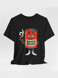 Baked Beans Graphic Tee — Retro Cartoon 'Stay Toasty' Can Design