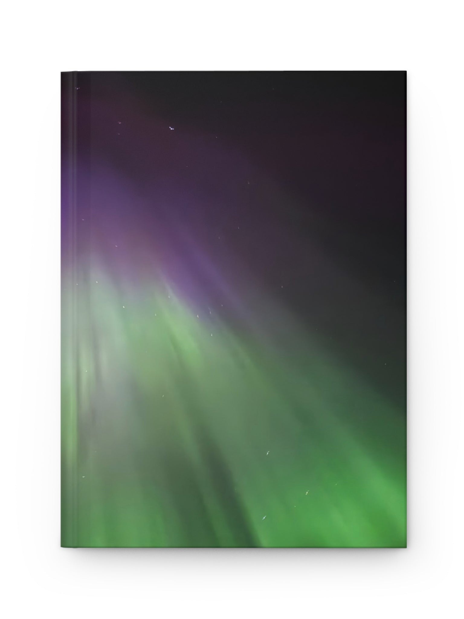 Aurora Hardcover Journal — Northern Lights Matte Notebook for Travel, Dreaming & Daily Notes