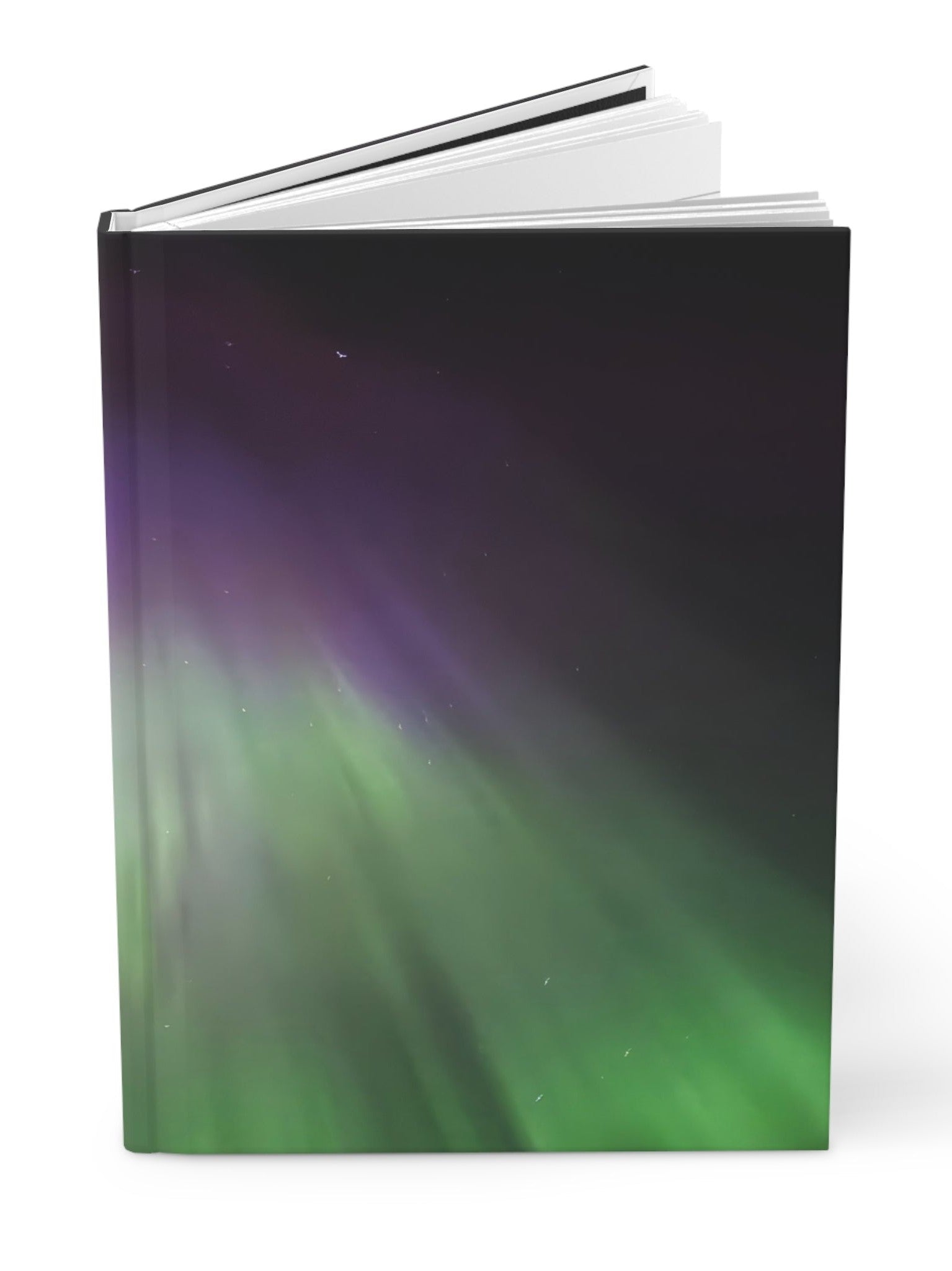 Aurora Hardcover Journal — Northern Lights Matte Notebook for Travel, Dreaming & Daily Notes