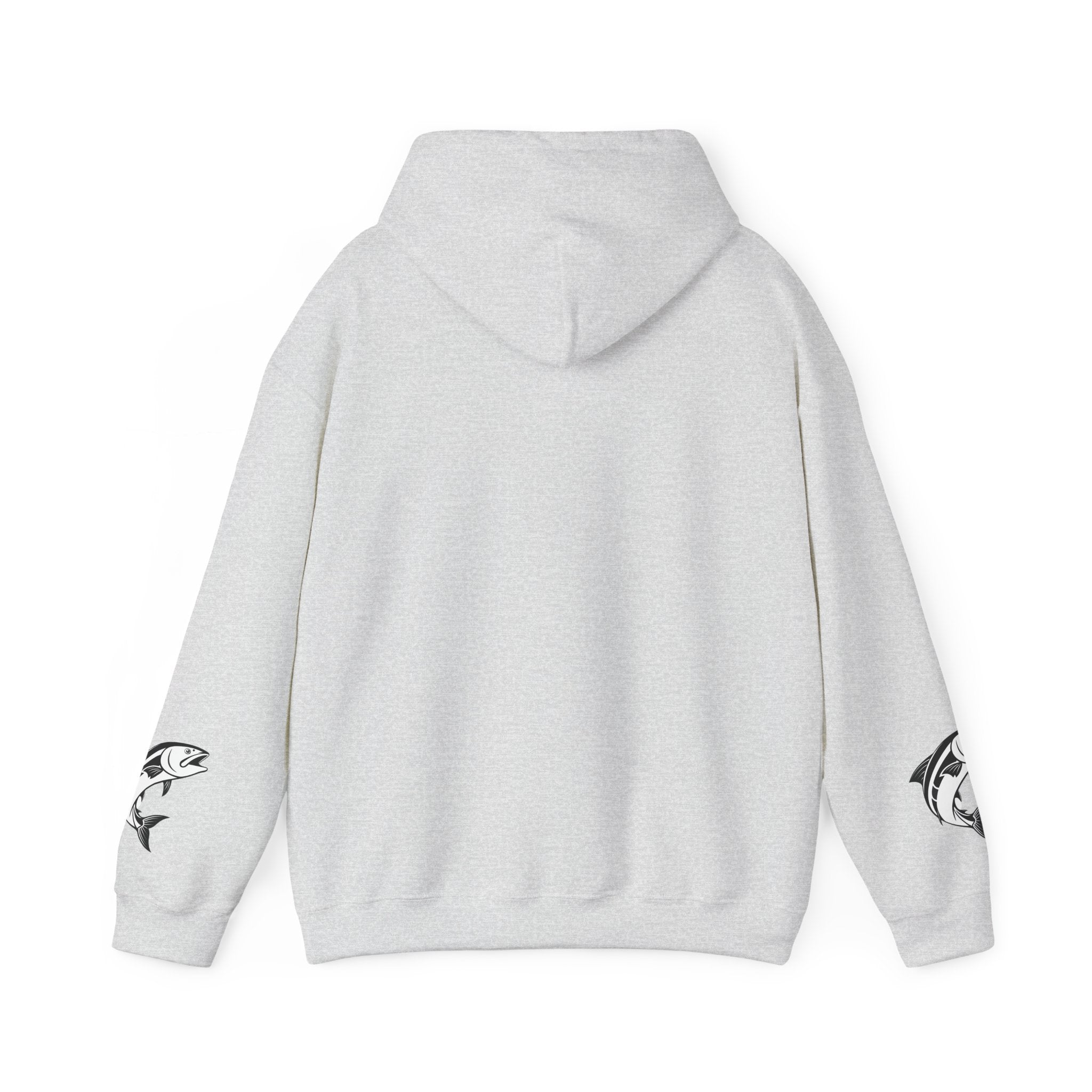 Ocean Mermaid Salmon  Hoodie — Mythical Wave Graphic Sweatshirt