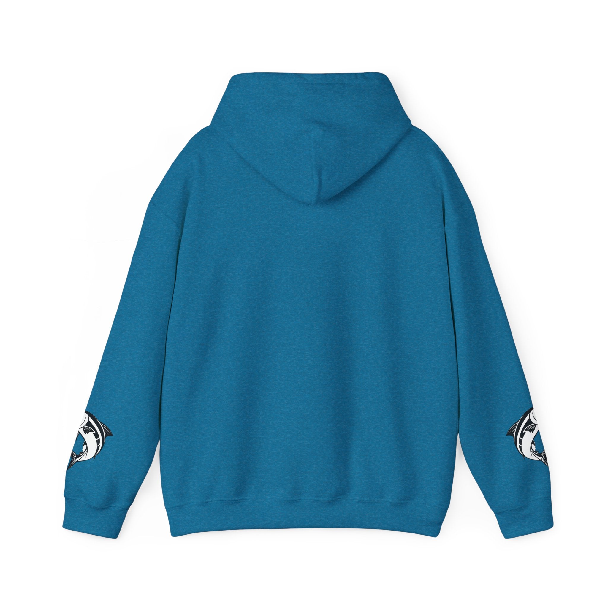 Ocean Mermaid Salmon  Hoodie — Mythical Wave Graphic Sweatshirt