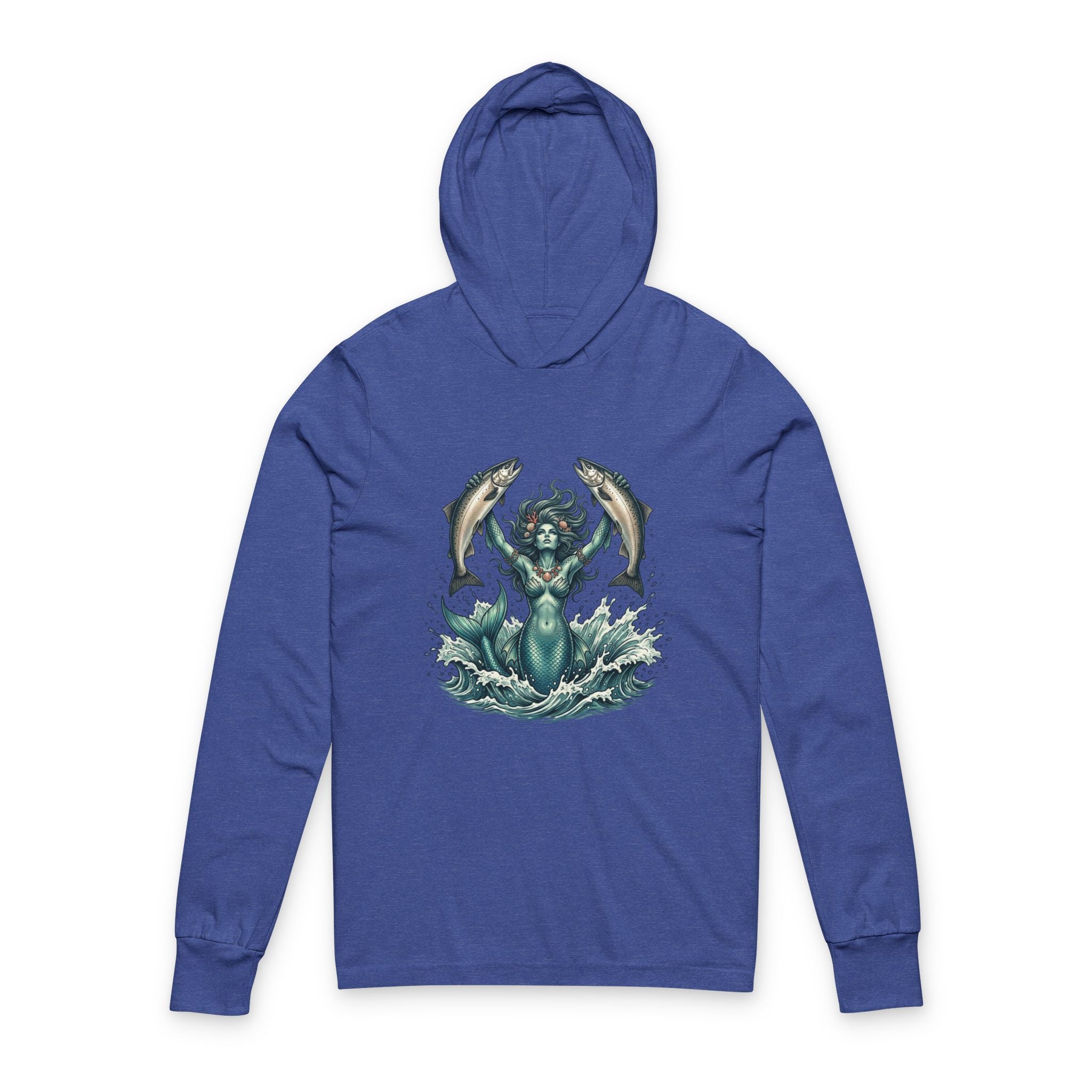Trident Sea Goddess Hooded Long Sleeve Tee
