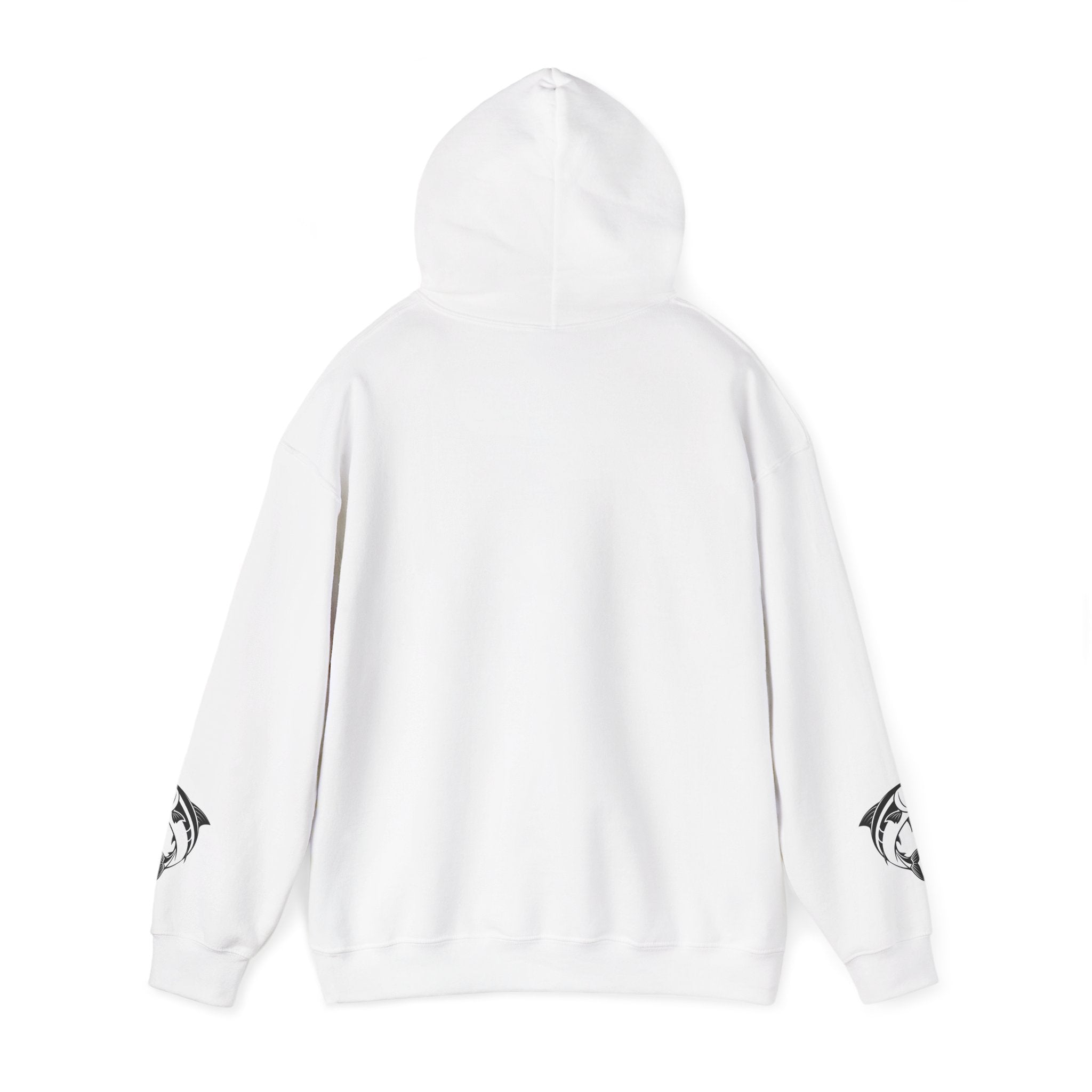 Ocean Mermaid Salmon  Hoodie — Mythical Wave Graphic Sweatshirt