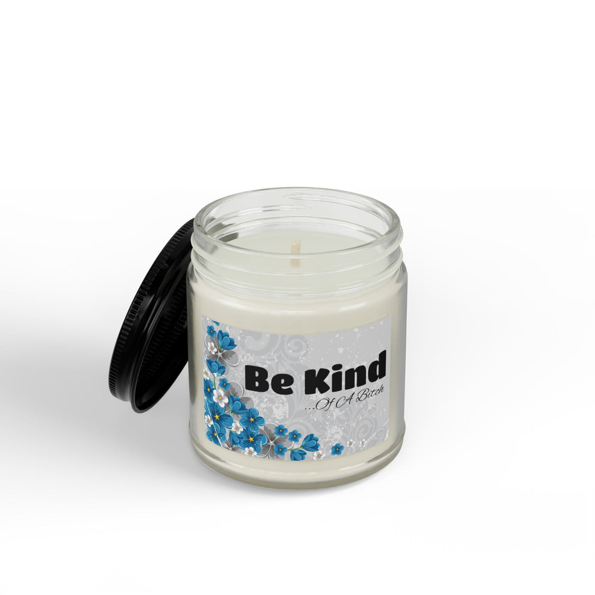 Be Kind Scented Soy Candle – Amber Jar with Black Lid (4oz & 9oz)