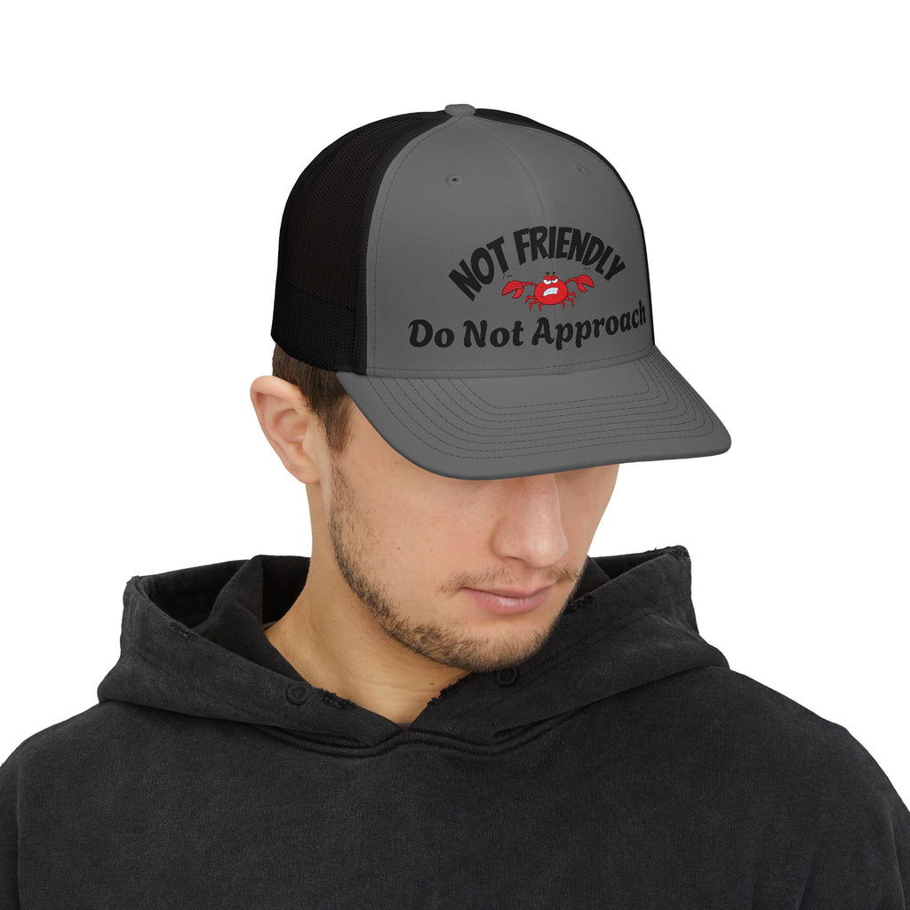 Not Friendly Snapback Trucker Cap