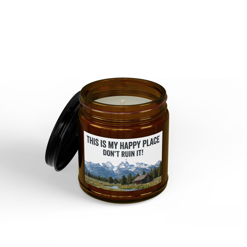 Soy Candle — "This Is My Happy Place, Don’t Ruin It" (4oz & 9oz)