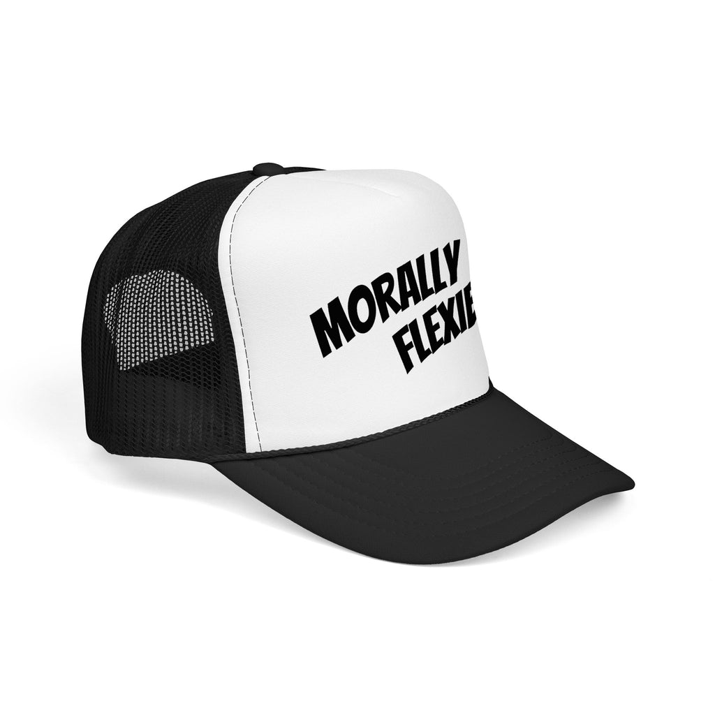 Morally Flexible Trucker Hat – Funny Statement Foam Mesh Cap