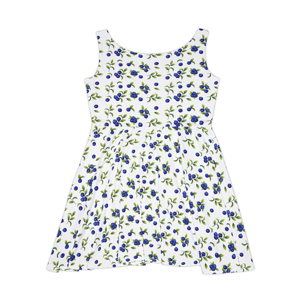 Blueberry Floral Skater Dress — Women's AOP Sundress