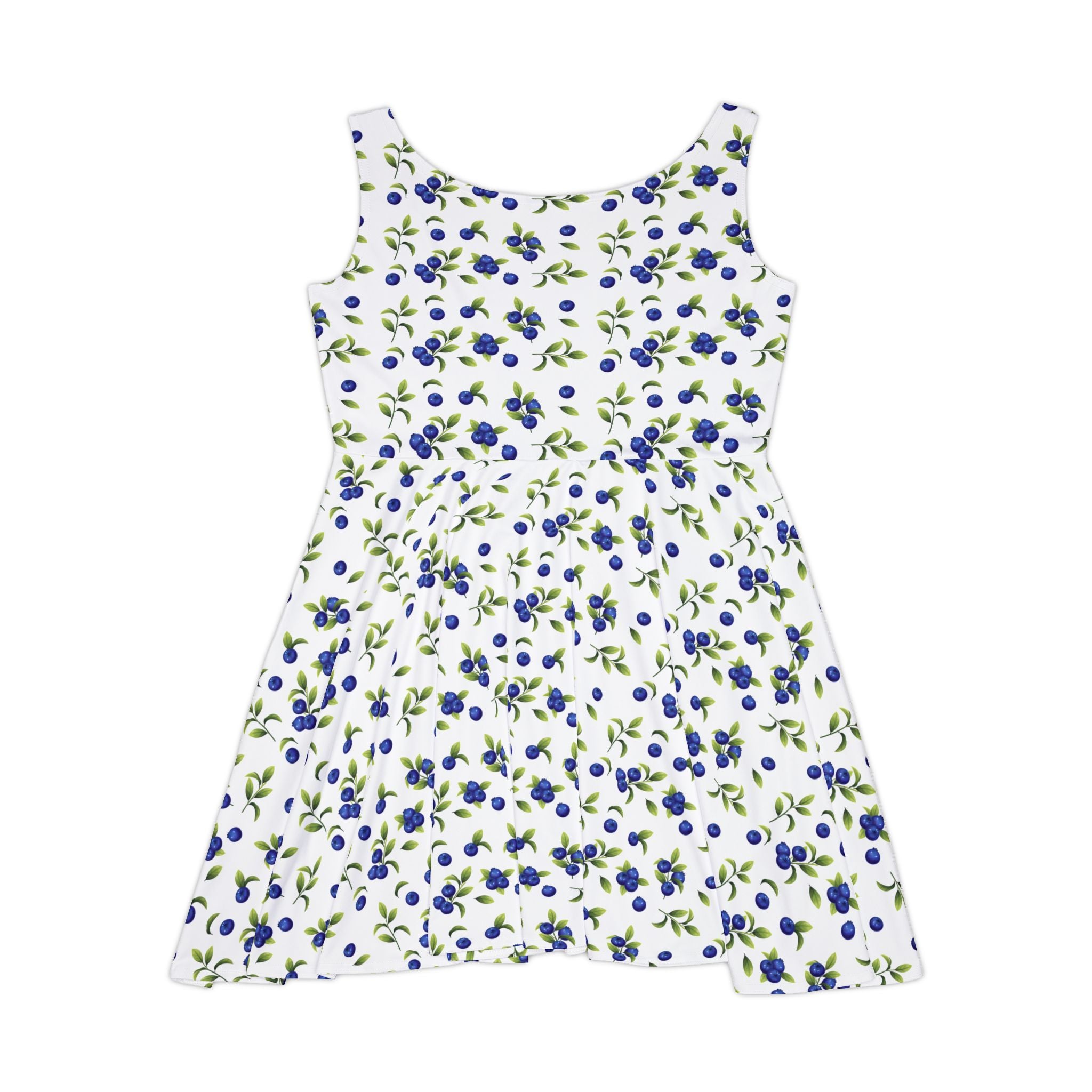 Blueberry Floral Skater Dress — Women's AOP Sundress