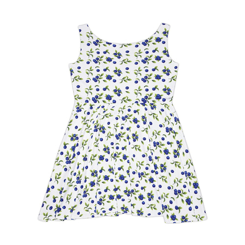 Blueberry Floral Skater Dress — Women's AOP Sundress