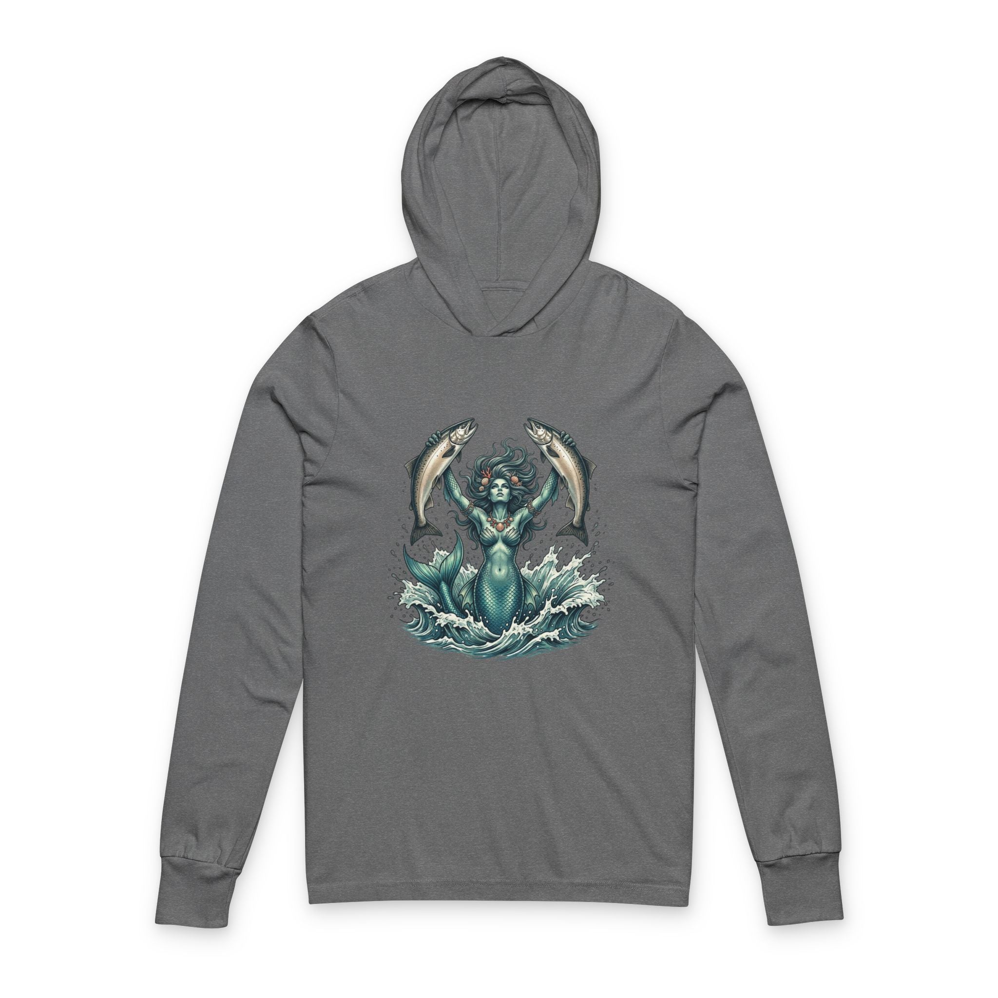 Trident Sea Goddess Hooded Long Sleeve Tee