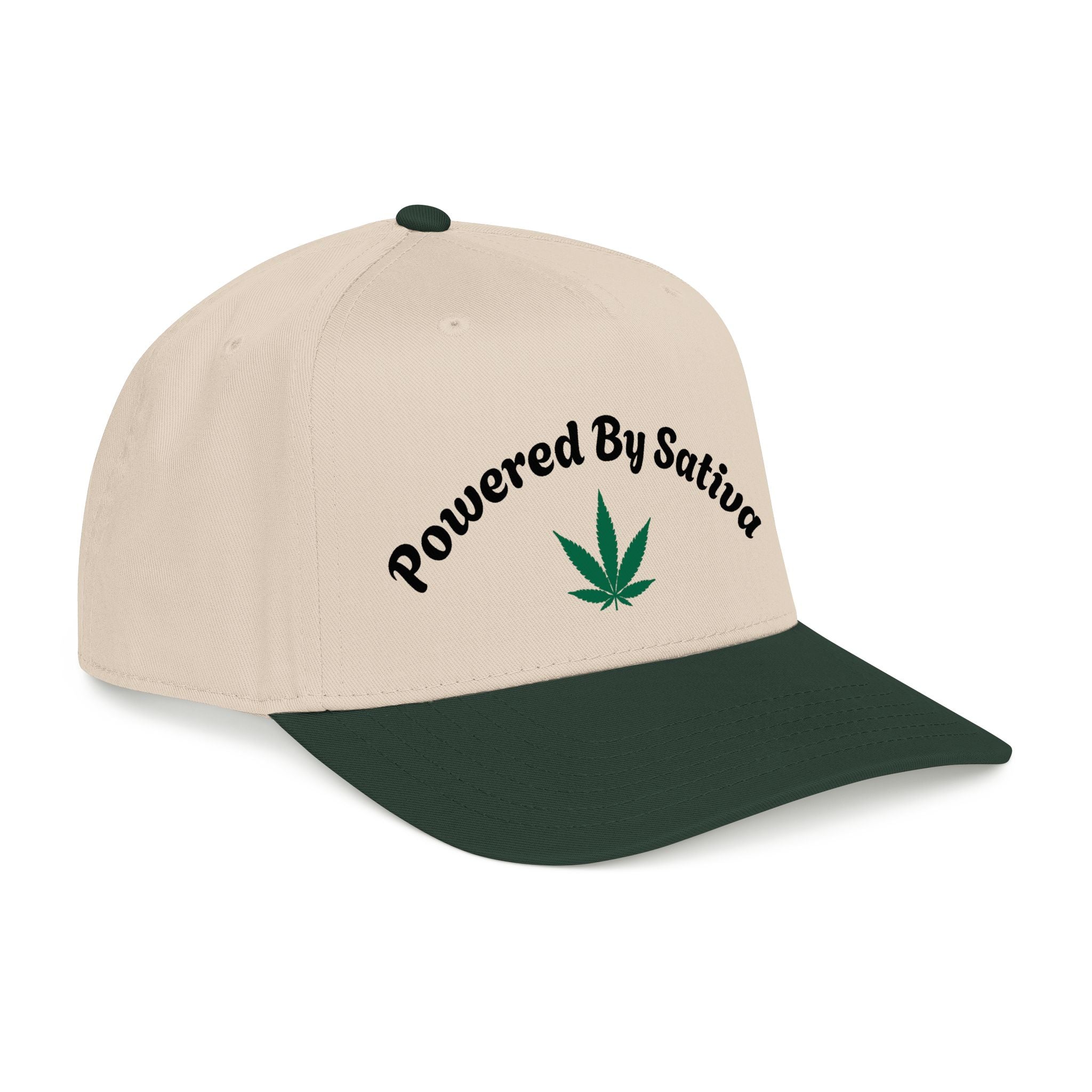 Powered By Sativa Mid Profile Baseball Cap
