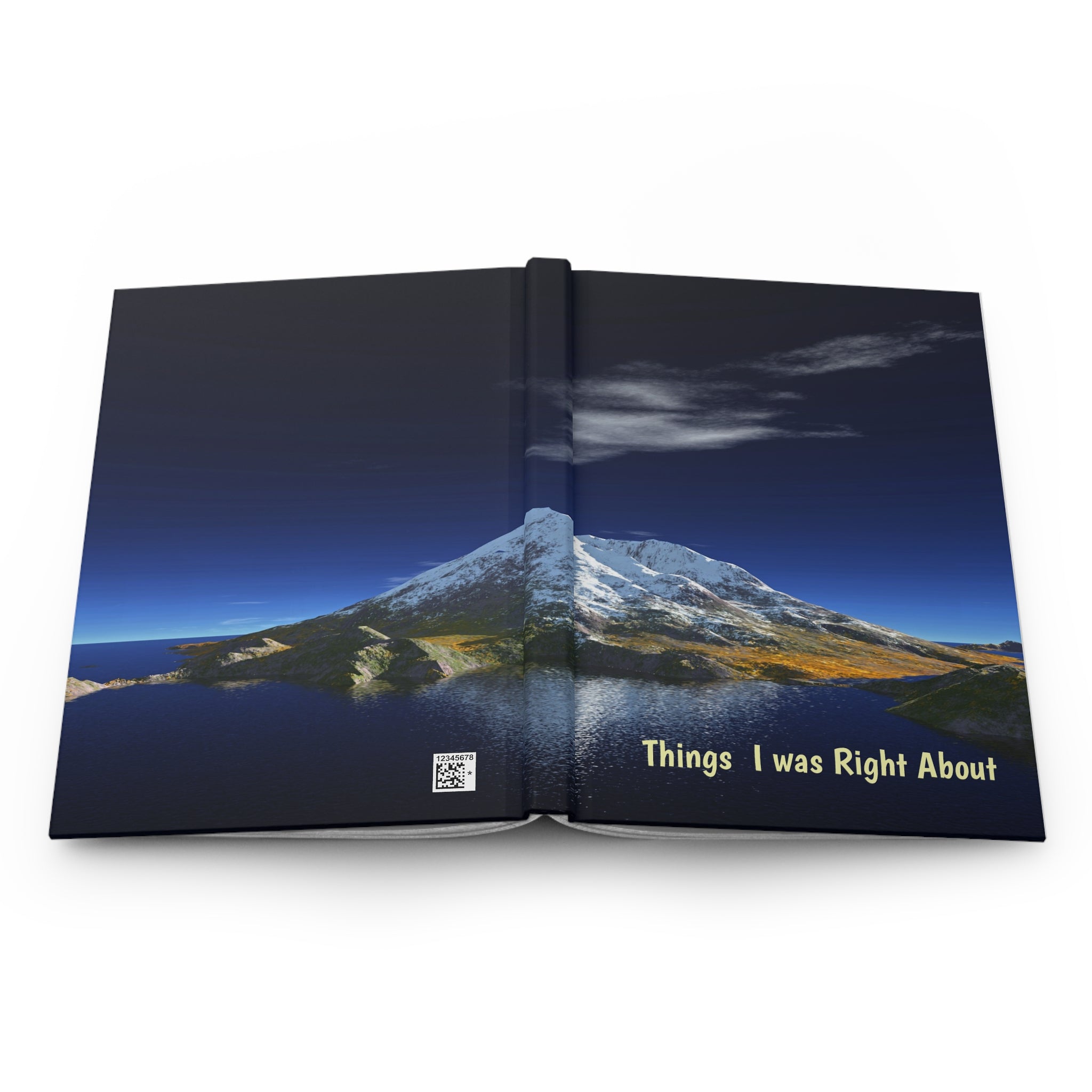 Hardcover Journal – "Things I Was Right About" Scenic Mountain Landscape Notebook