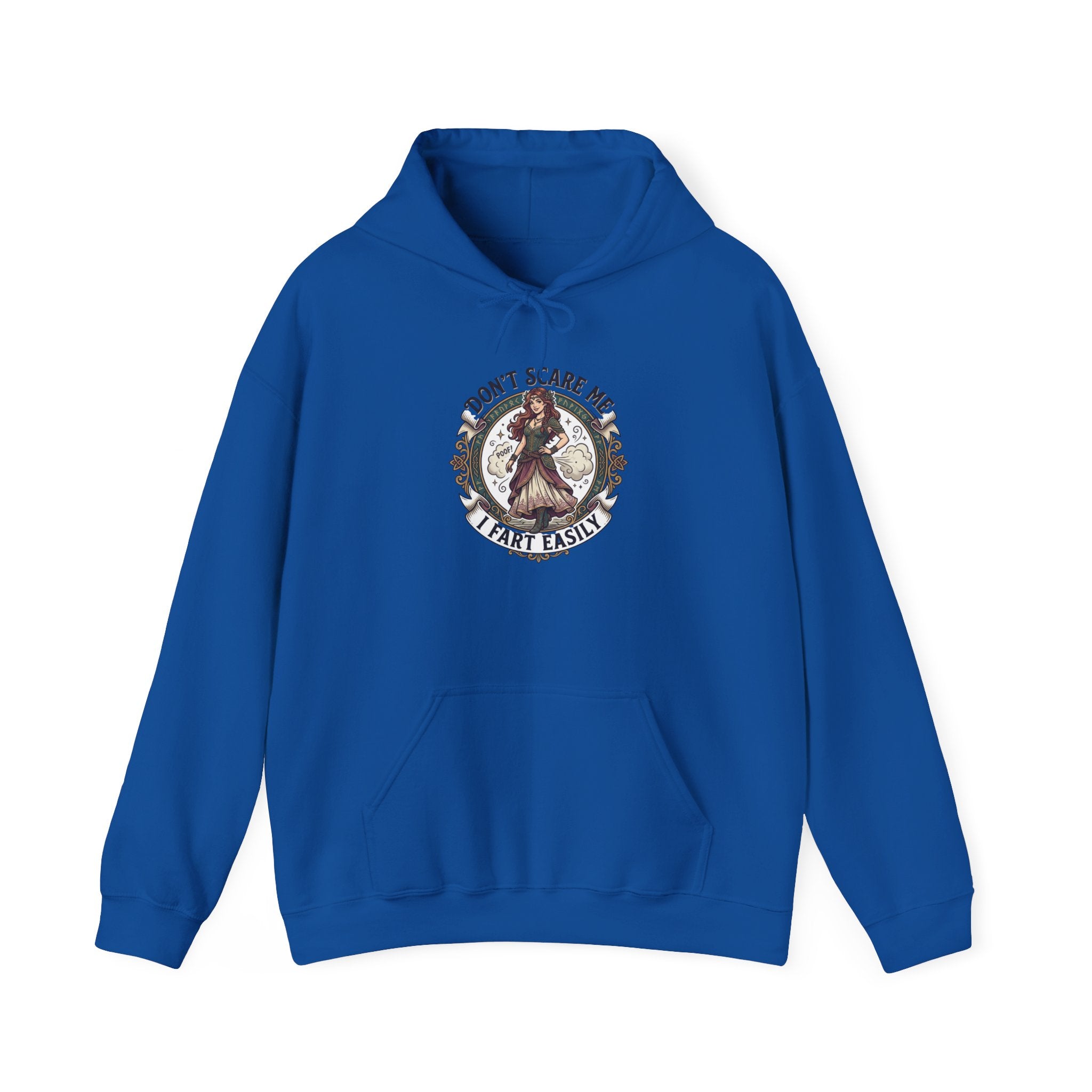 Hoodie - 'Don't Scare Me, I Scare Easily' Witchy Cottagecore Graphic Hoodie