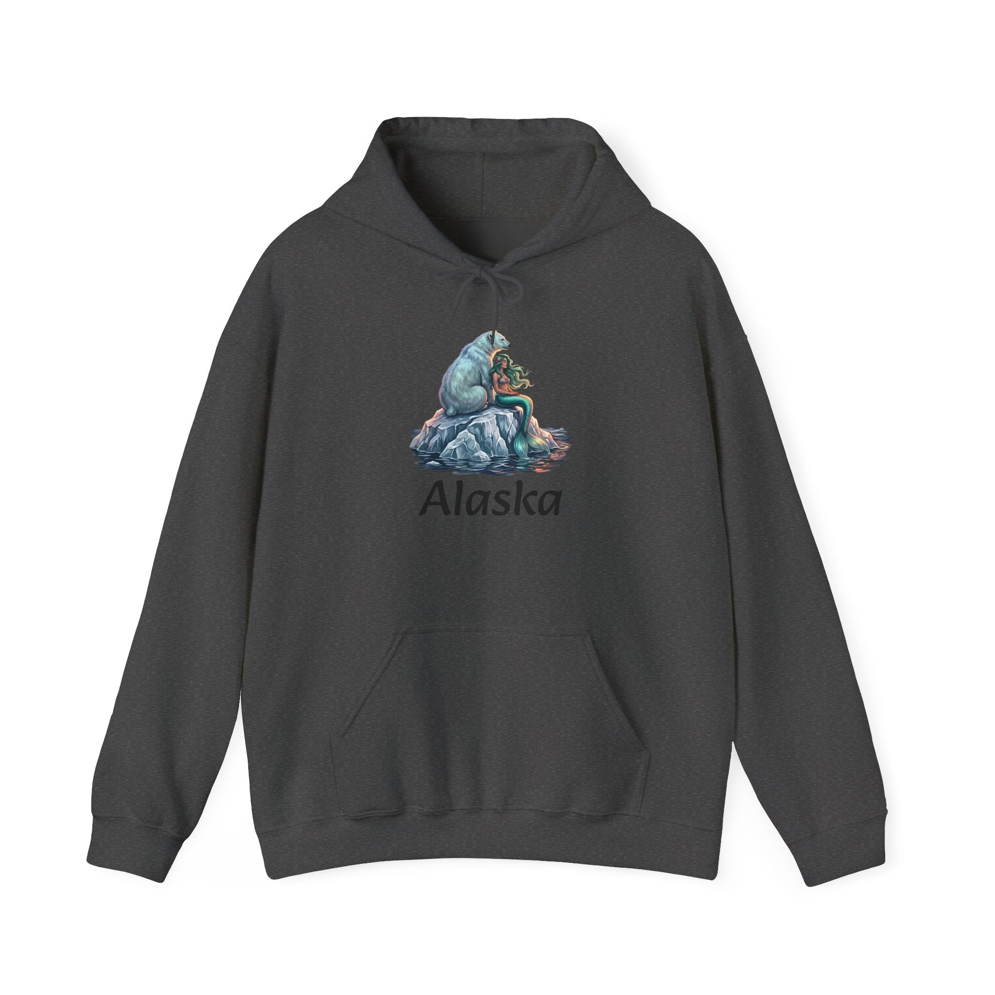 Polar Bear & Mermaid Cozy Hoodie – Arctic Animal Sweatshirt
