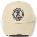 Distressed Cap — "Don't Scare Me, I Fart Easily" Vintage Witch Design