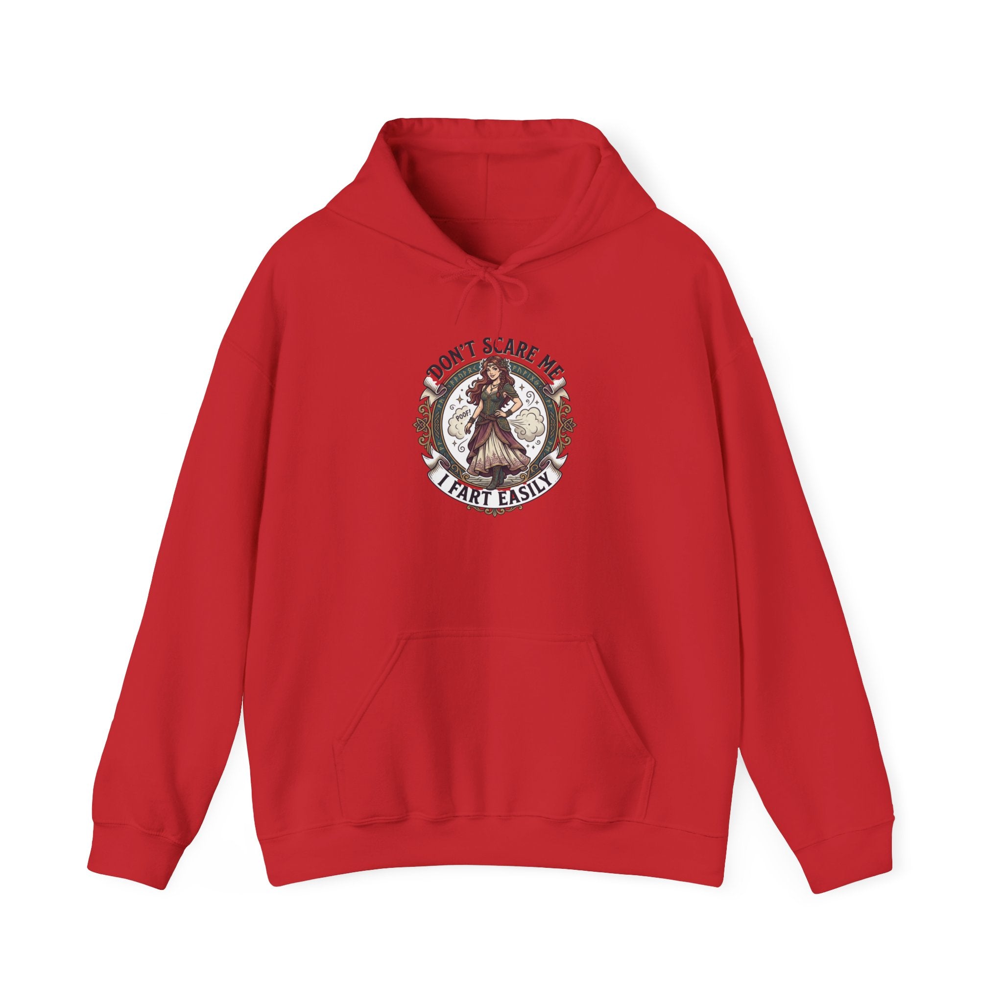 Hoodie - 'Don't Scare Me, I Scare Easily' Witchy Cottagecore Graphic Hoodie