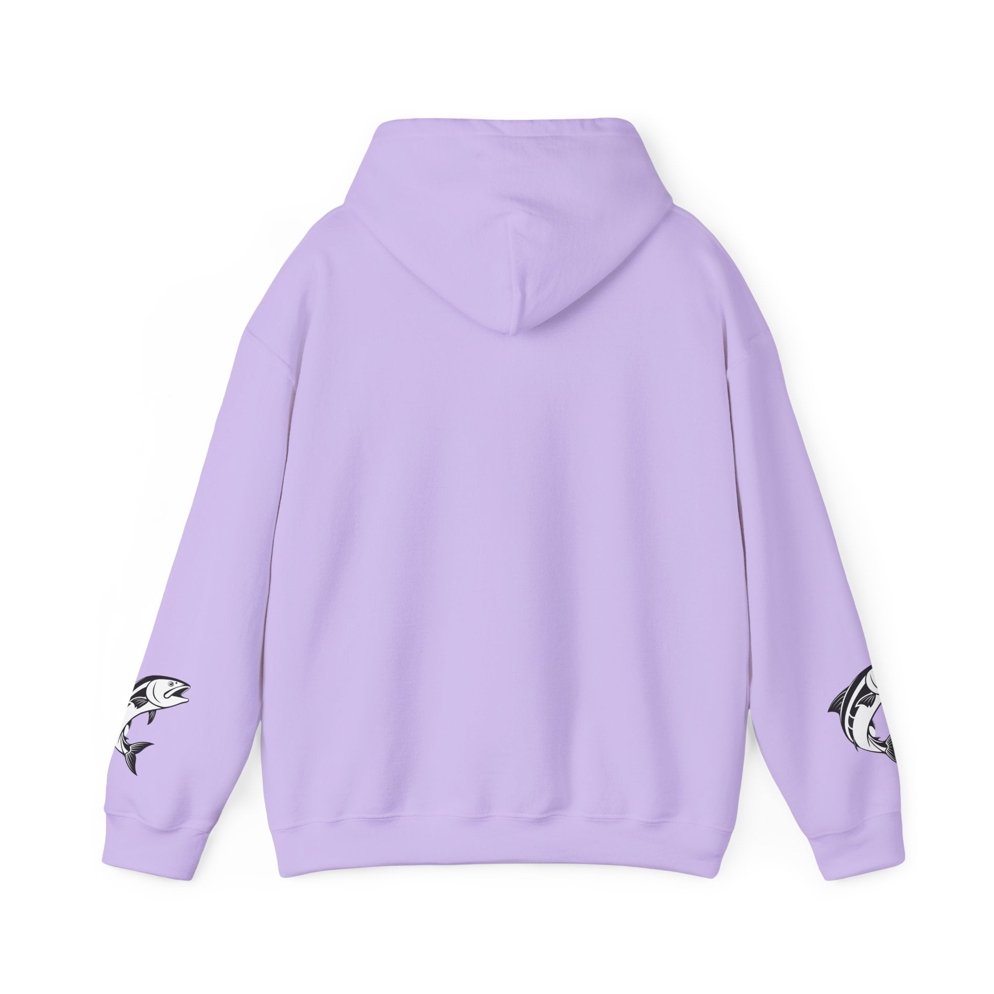 Ocean Mermaid Salmon  Hoodie — Mythical Wave Graphic Sweatshirt