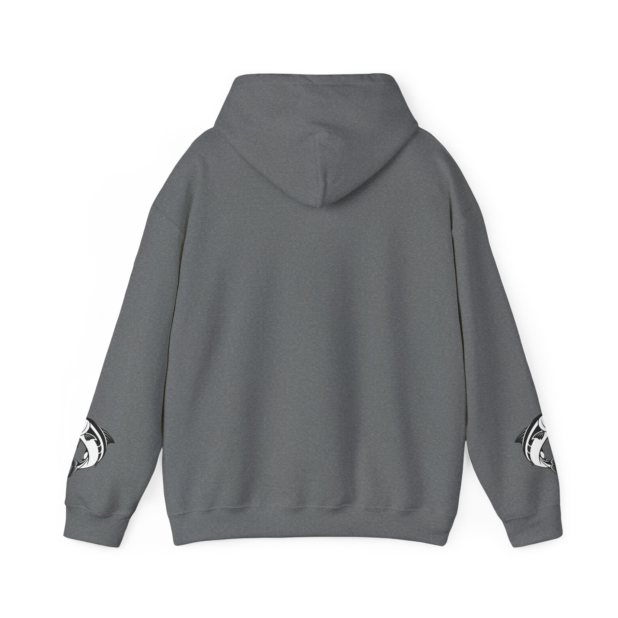 Ocean Mermaid Salmon  Hoodie — Mythical Wave Graphic Sweatshirt